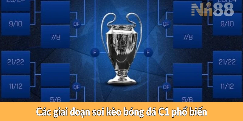 Các giai đoạn soi kèo bóng đá C1 phổ biến