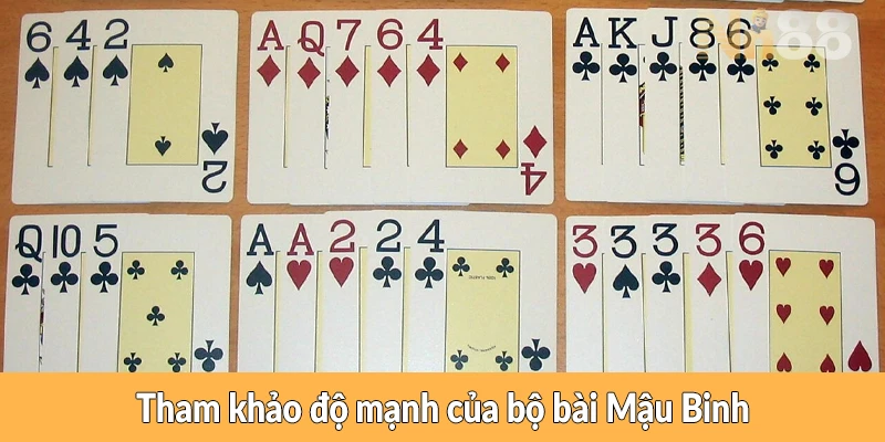 Tham khảo độ mạnh của bộ bài Mậu Binh